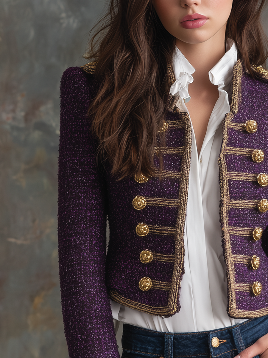 Vintage Military Tweed Jacket