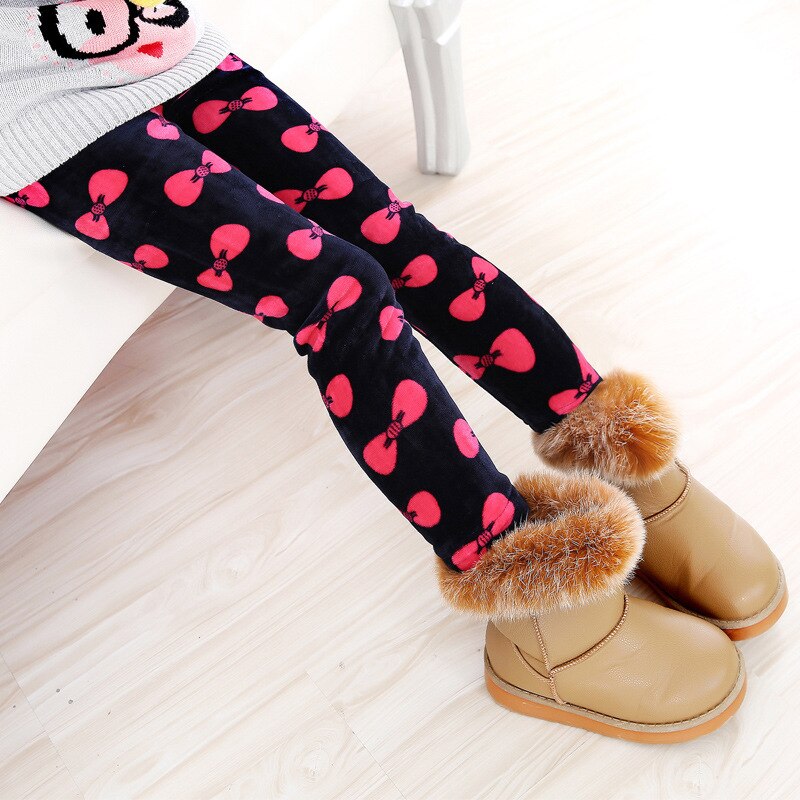 Girls Pants Winter Trousers Warm Leggings