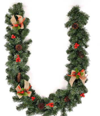 Christmas Artificial Flower Wreath