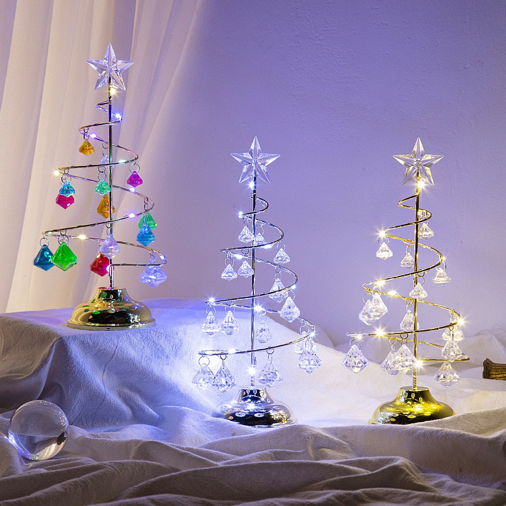 Led night lights Christmas tree decoration lights diamond ambient lights Christmas decoration children's gifts