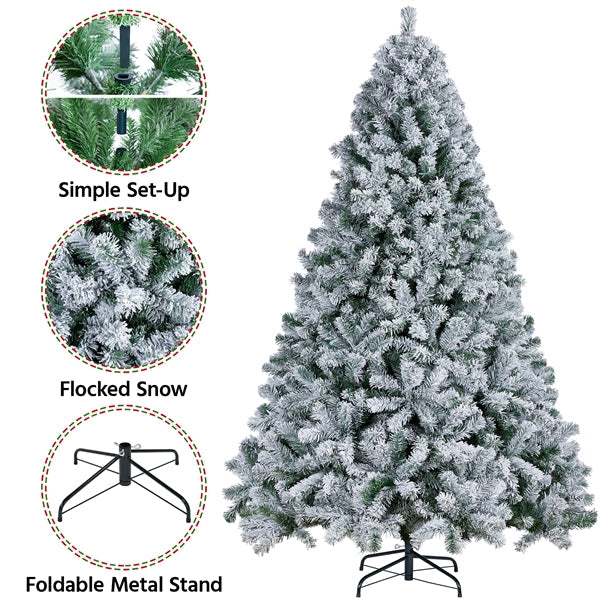 7.5’ Frosted Artificial Christmas Tree