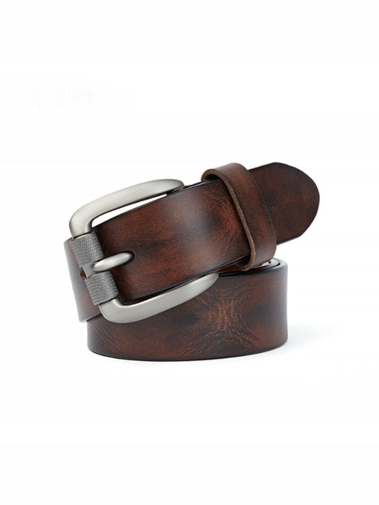 Top Layer Cowhide Vegetable Tanned Leather Belt