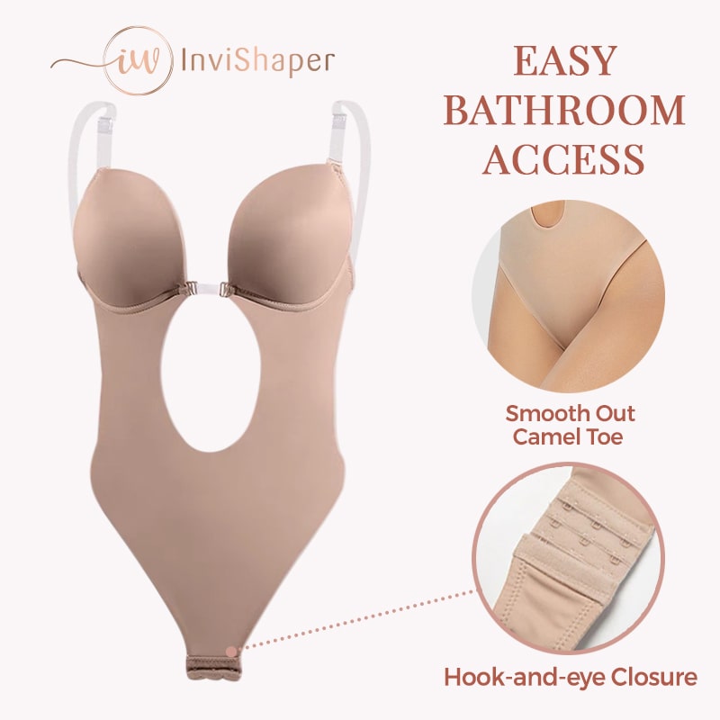 InviShaper - Plunge Backless Body Shaper Bra