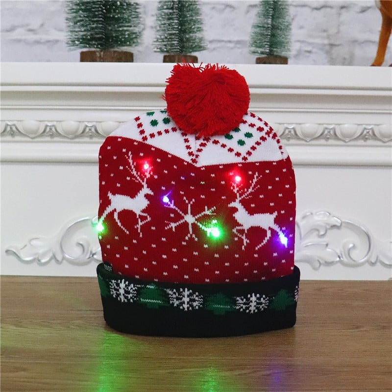 🎁2022 Early Christmas Sale 48% OFF- Christmas LED Light Knitted Beanies