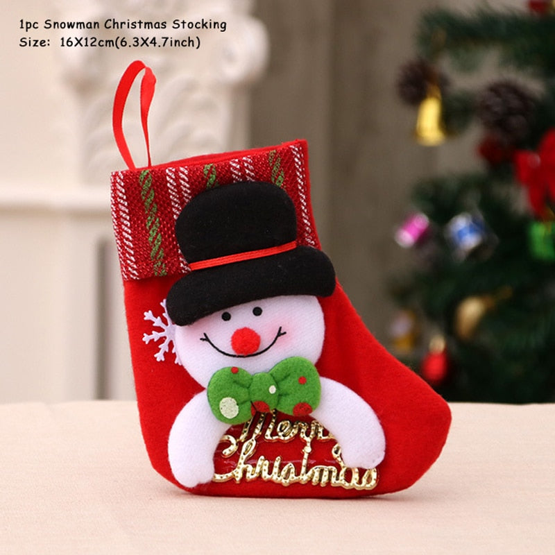 Christmas Stocking Santa Sack Gift Bag