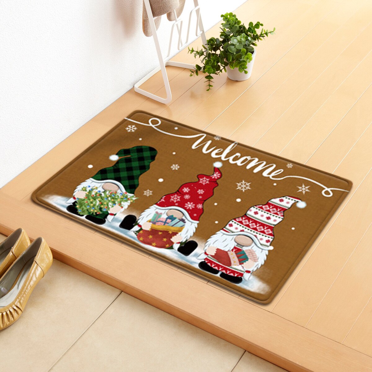 Christmas Floor Mat Non-Slip Entrance Carpet