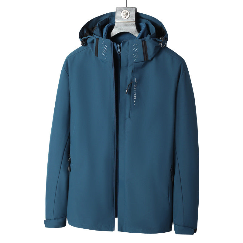 Multi-function Waterproof  Warm Detachable Punching Jacket