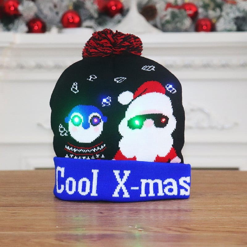 🎁2022 Early Christmas Sale 48% OFF- Christmas LED Light Knitted Beanies