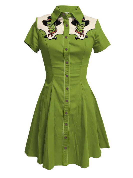 Western Monster - 100% Cotton Dress