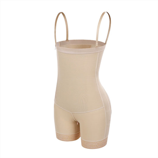 Natalia - Underbust Side Zip Firm Tummy Control Sheer Leg Body Shaper with Butt Lifter