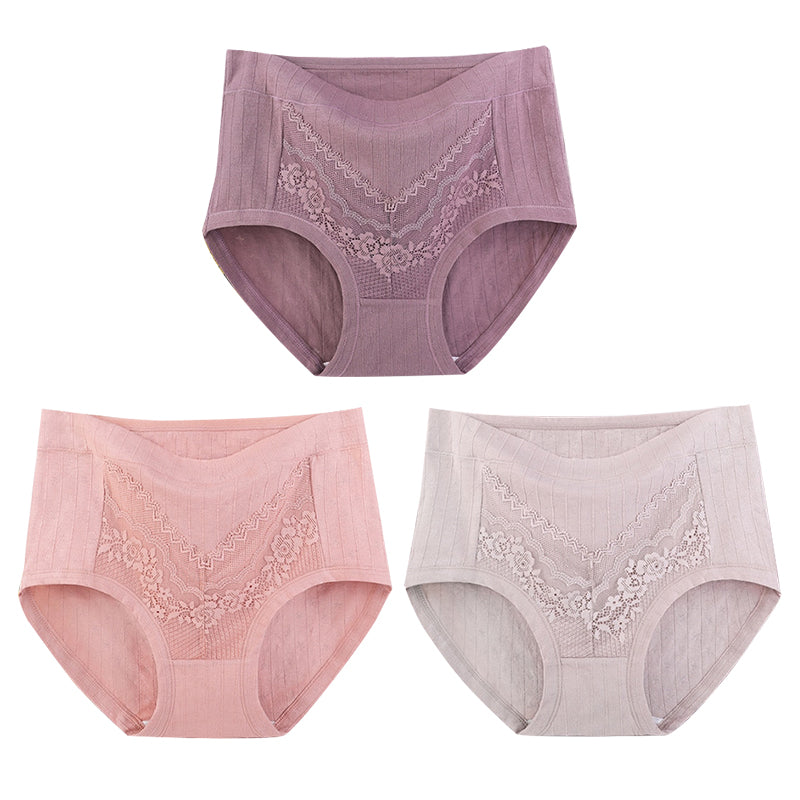 2022 Newest Plus Size LeakProof Lace Cotton Panties