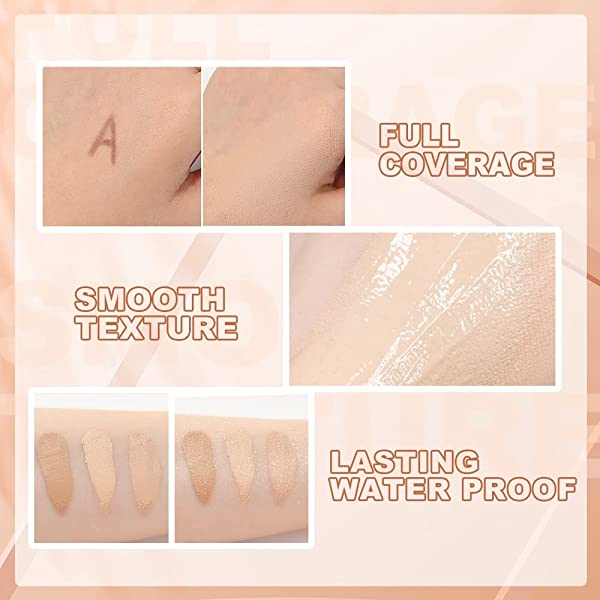 Full Cover Concealer Makeup with Brush