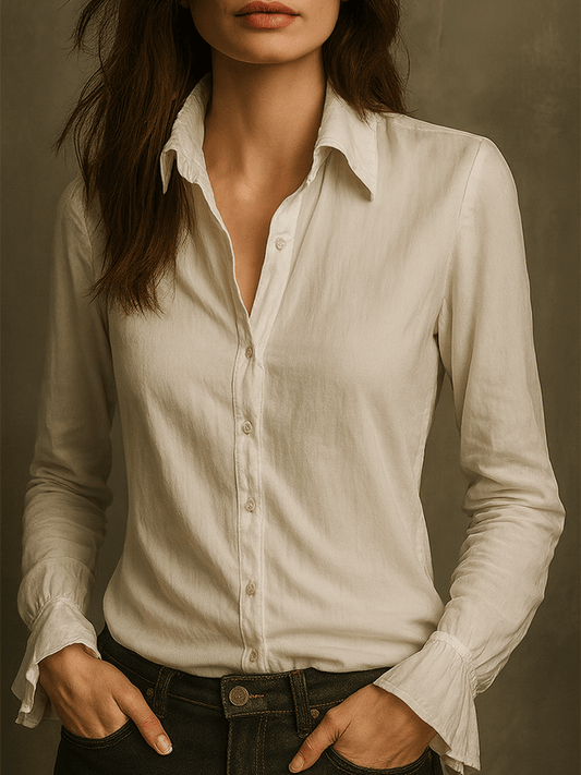 Vintage Boho Heritage Linen Button Shirt