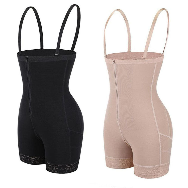 Firm Tummy Compression Bodysuit Shaper With Butt Lifter