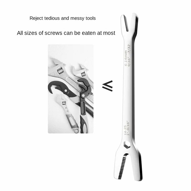 Since the tight multifunctional double open spanner adjustable wrench stay wrench antiskid quick wrench