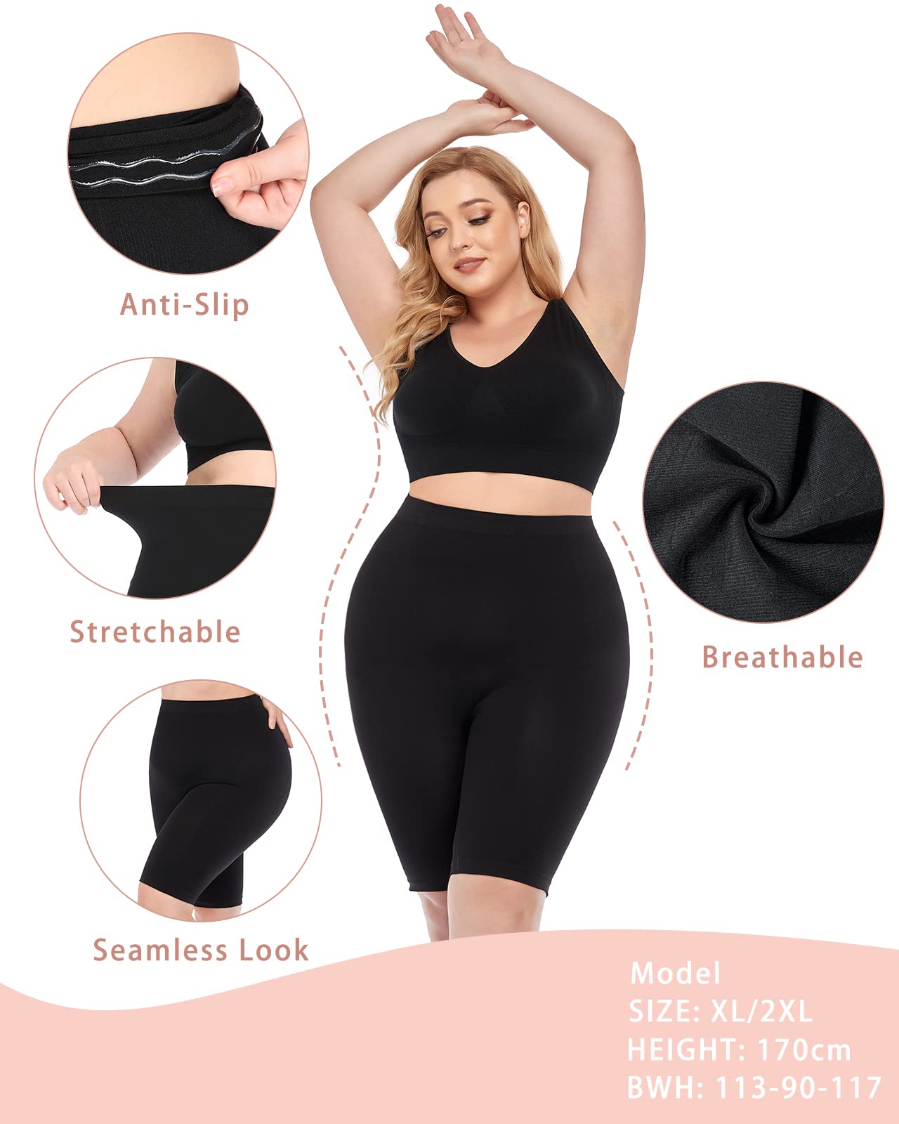 High Waisted Tummy Control Shapewear Shorts (Buy 2 Free Shipping)