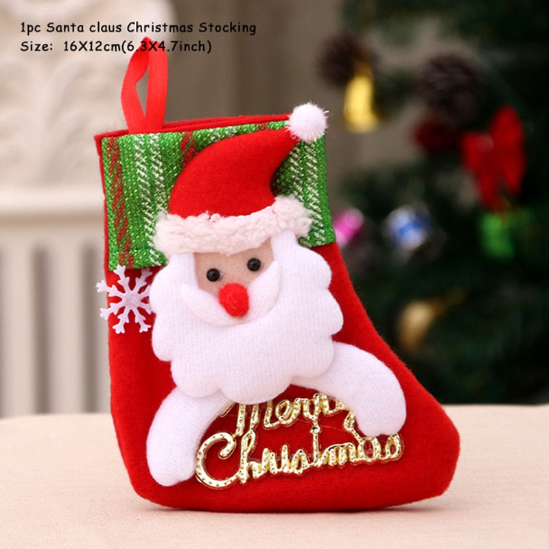 Christmas Stocking Santa Sack Gift Bag