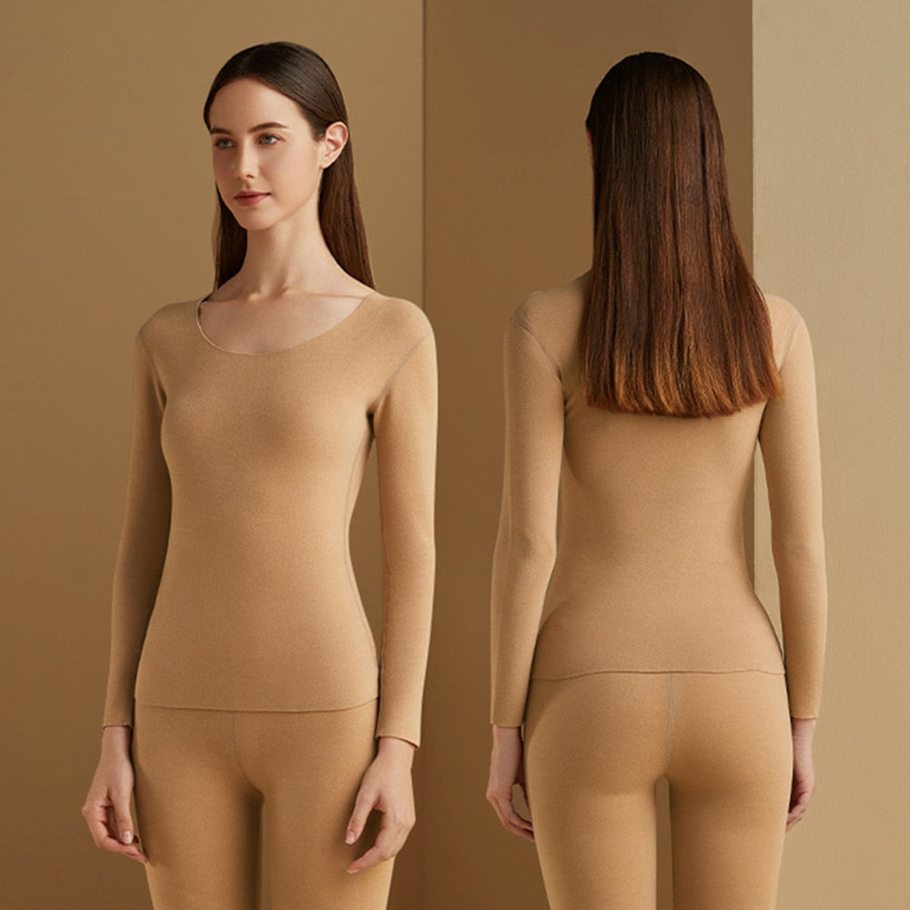 Seamless double-layer thermal underwear