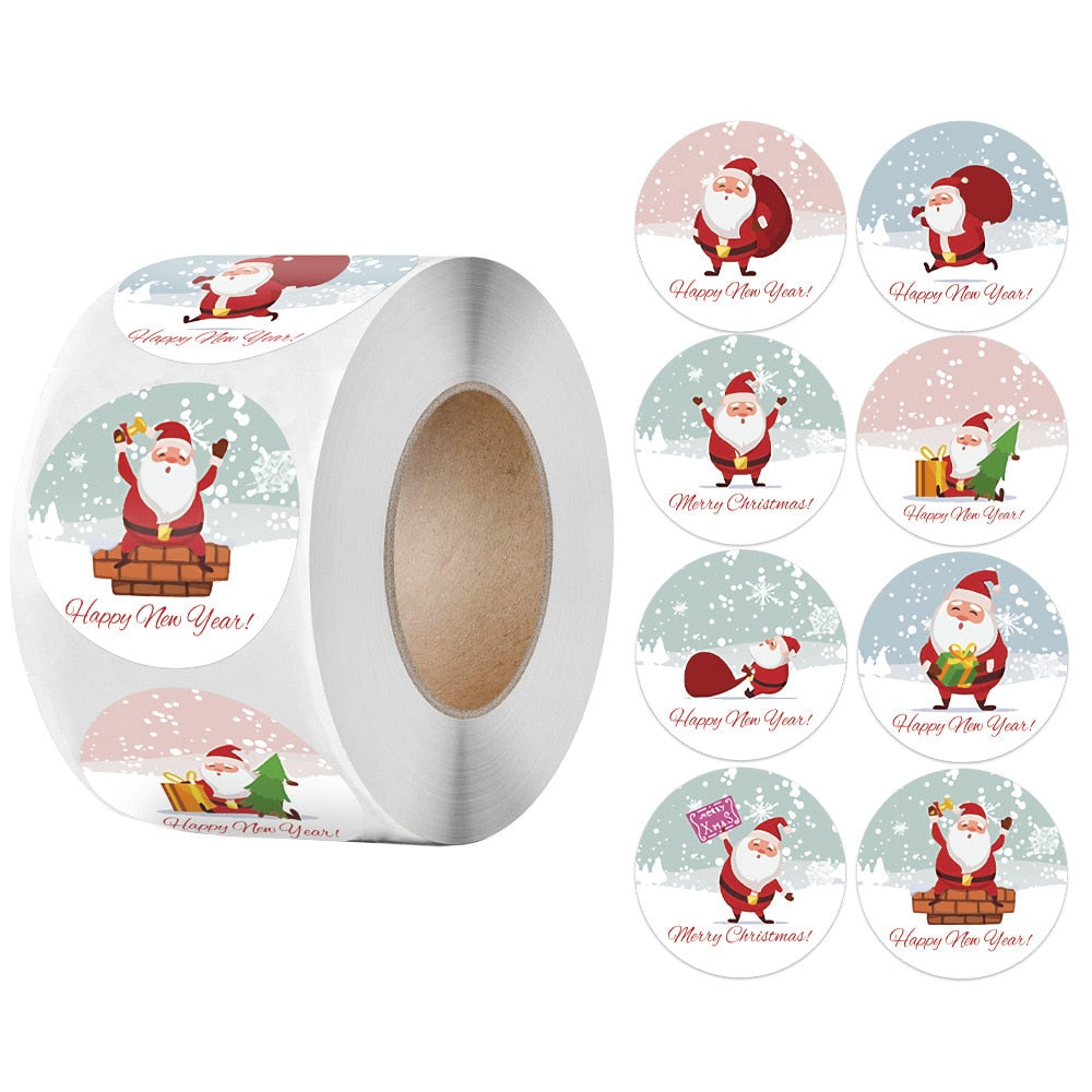 Merry Christmas Stickers For DIY Gift Decor