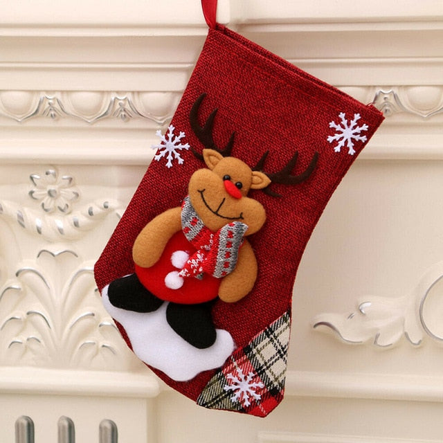 Christmas Socks Tree Decoration 4pcs/pack