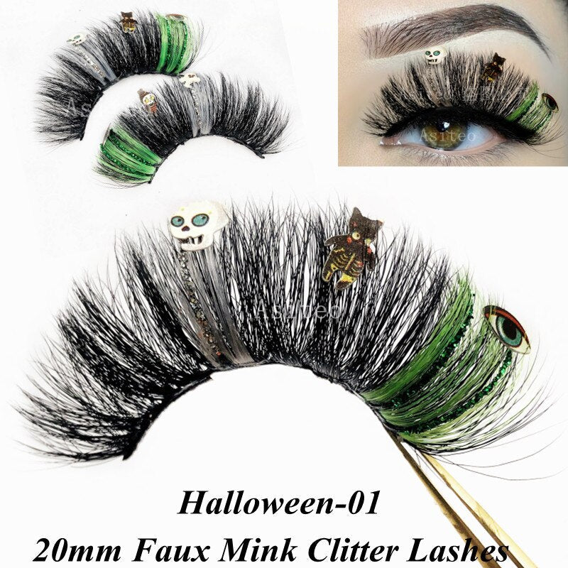 Halloween Glitter Lashes