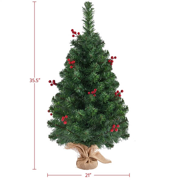 3ft Prelit Tabletop Christmas Tree