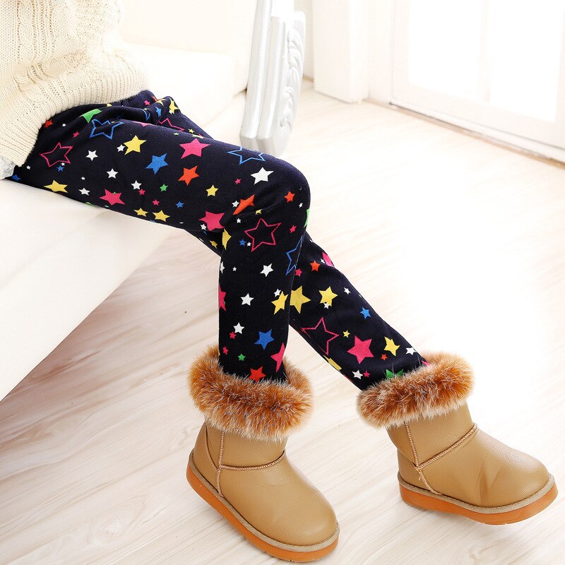 Girls Pants Winter Trousers Warm Leggings