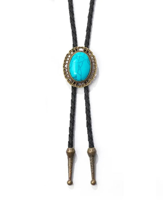 Turquoise Agate Bolo Tie
