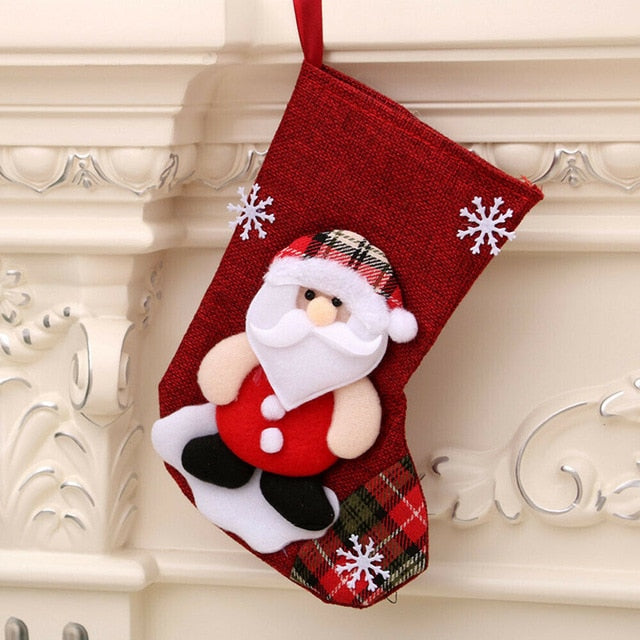 Christmas Socks Tree Decoration 4pcs/pack