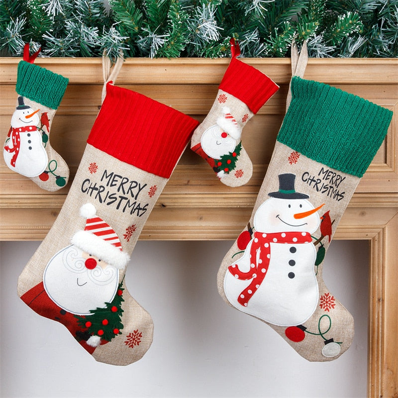 Christmas Stocking Santa Sack Gift Bag