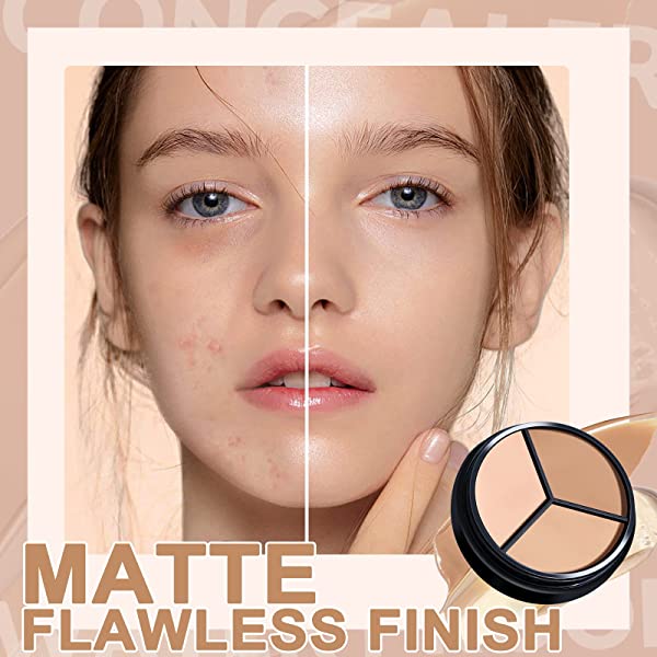 Full Cover Concealer Makeup with Brush