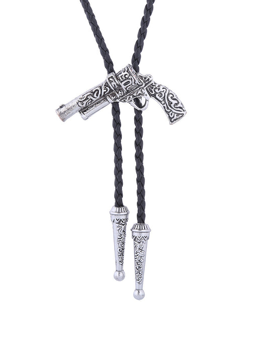 Western Gun Arabesque Bolo Tie