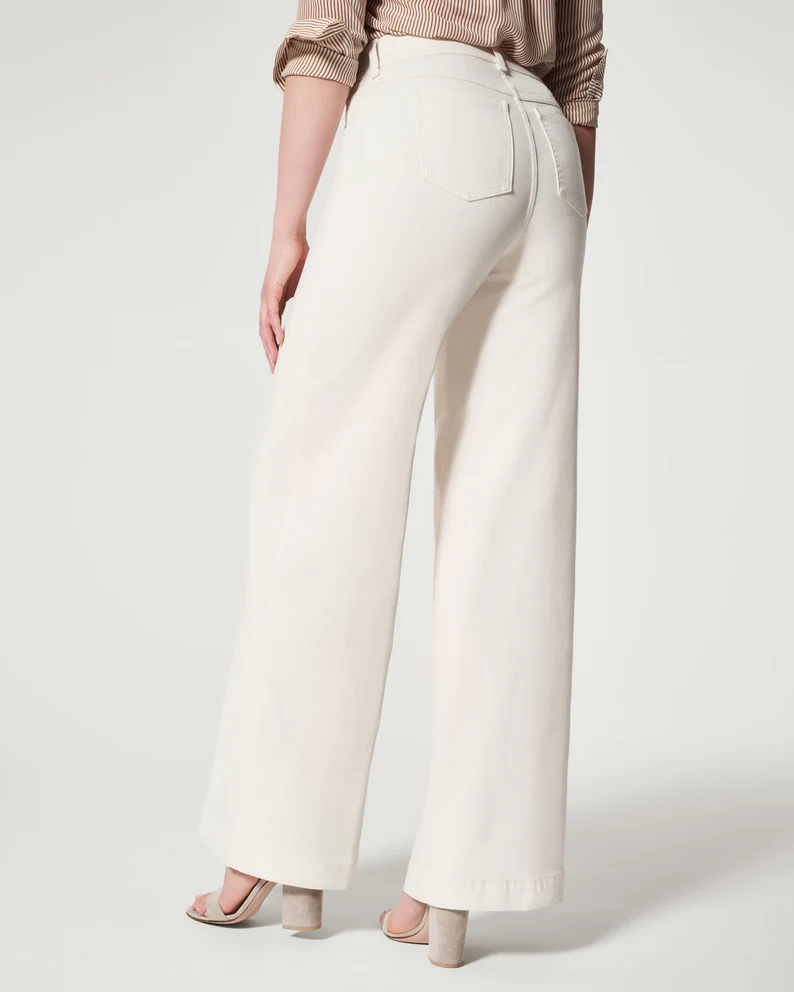 Seamed Front Wide Leg Jeans (Buy 2 Free Shipping)