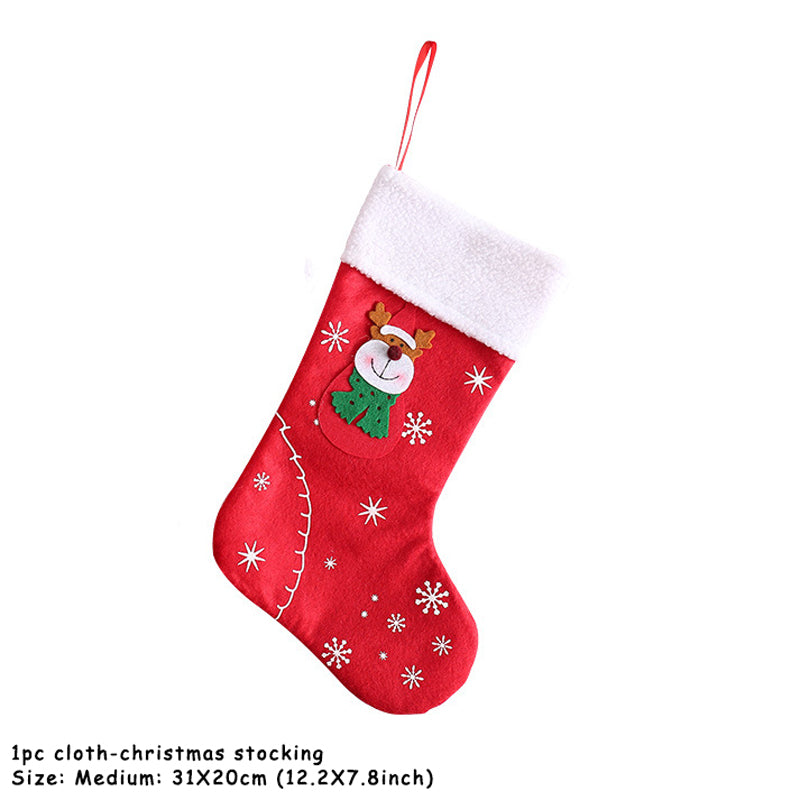 Christmas Stocking Santa Sack Gift Bag