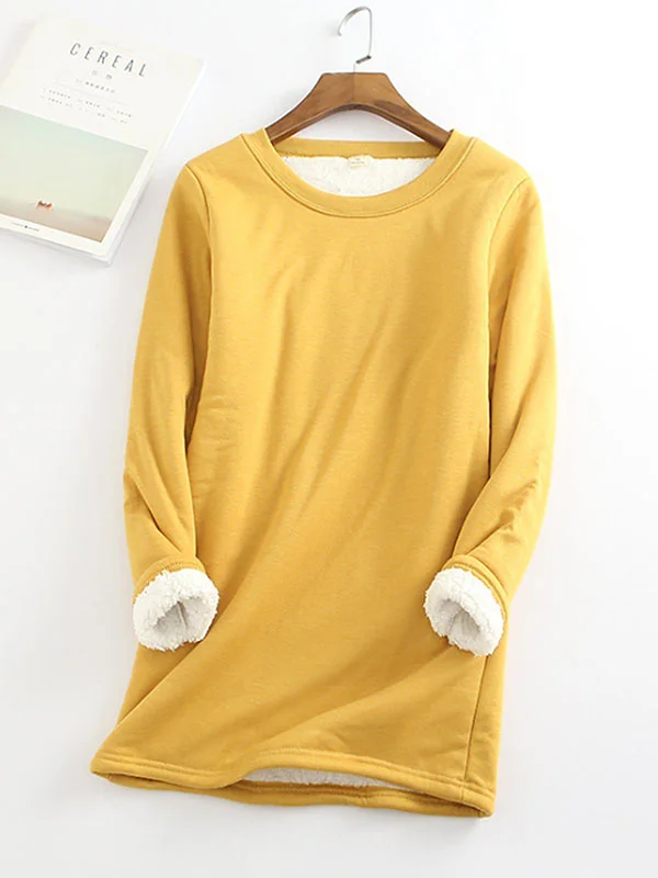 💥Hot Sale,Sold 20000+💥Women‘s NEW Casual Cotton Round Neck Solid Sweatshirt (S-5XL)